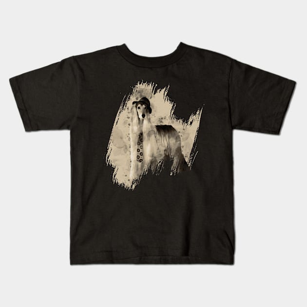 Afghan Hound Kids T-Shirt by Nartissima